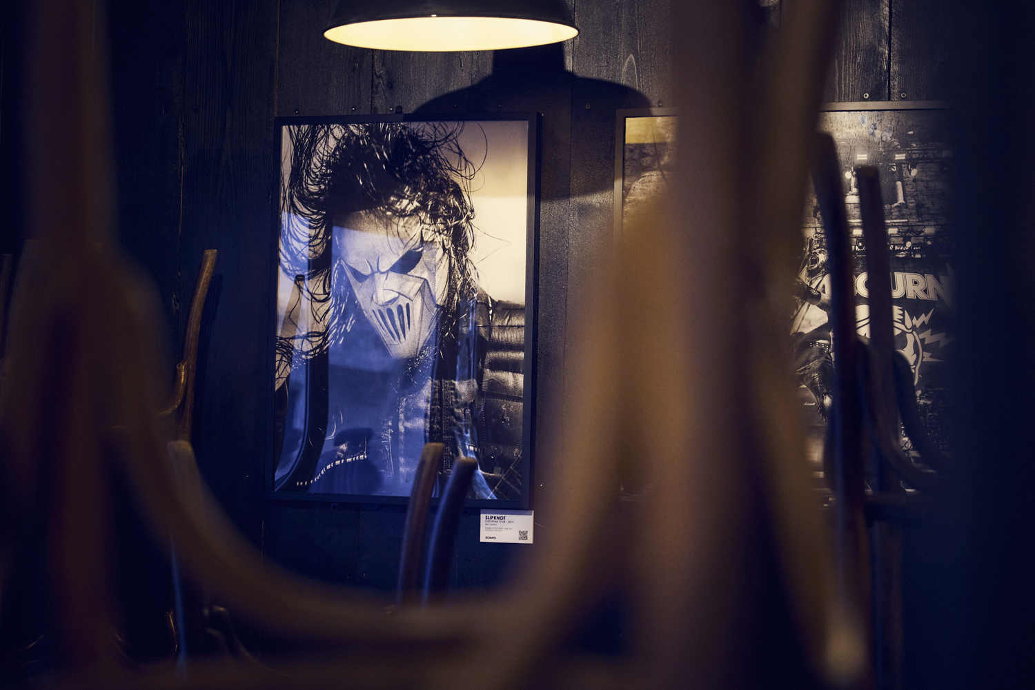 Tirage Slipknot d'Eric CANTO exposé à La Distillerie